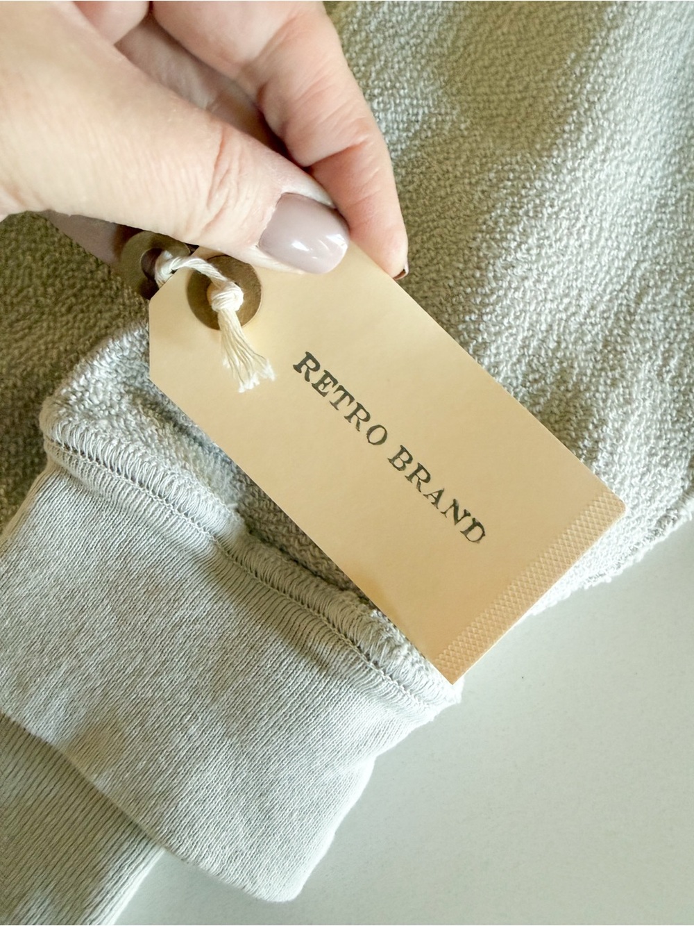 Free People Retro Brand Cream Oyster Pullover Sweatshirt hard to find - Picture 4 of 7